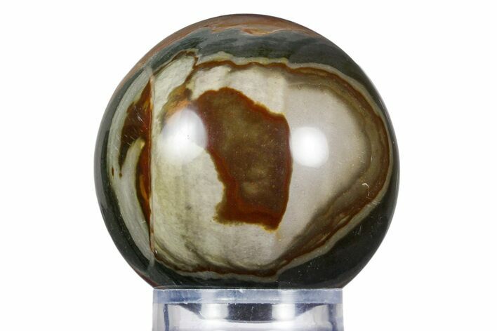 Polished Polychrome Jasper Sphere - Madagascar #358965